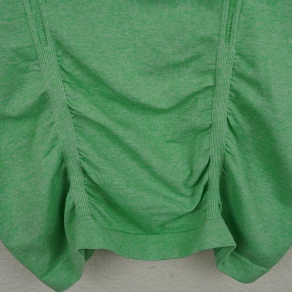 Athleta Green Ruched Performance Top Size S - Picture 2 of 10